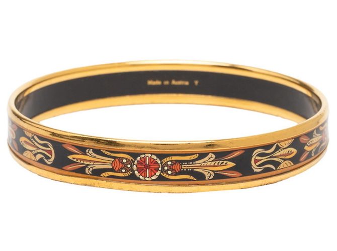 Hermès Pulsera Email PM Cloisonné Hermes Negro Multicolor Dorado - vista 3