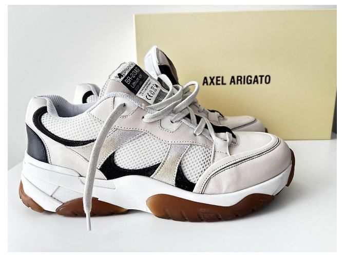 Sneakers Axel Arigato "BR-2/3AG Lithium Ion" Nero Bianco Beige - vista 10