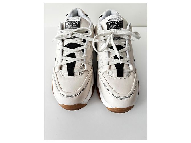 Sneakers Axel Arigato "BR-2/3AG Lithium Ion" Nero Bianco Beige - vista 5