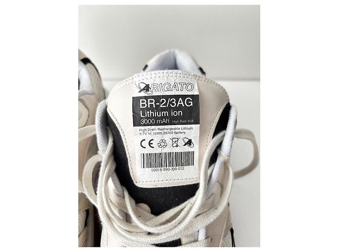Sneakers Axel Arigato "BR-2/3AG Lithium Ion" Nero Bianco Beige - vista 6
