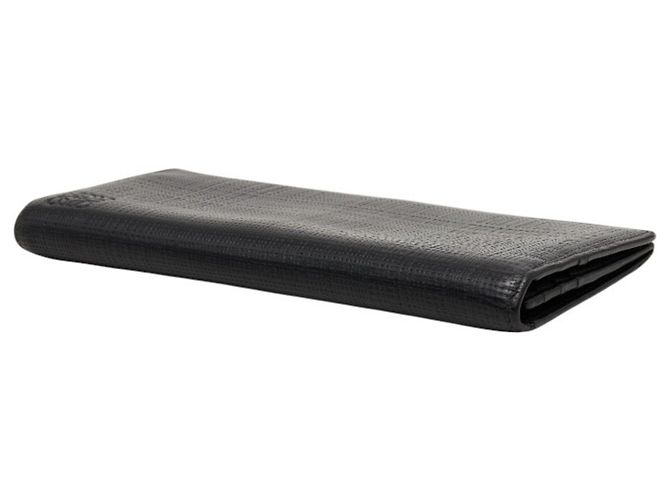 Cartera larga de lino Anagram Loewe Negro - vista 5