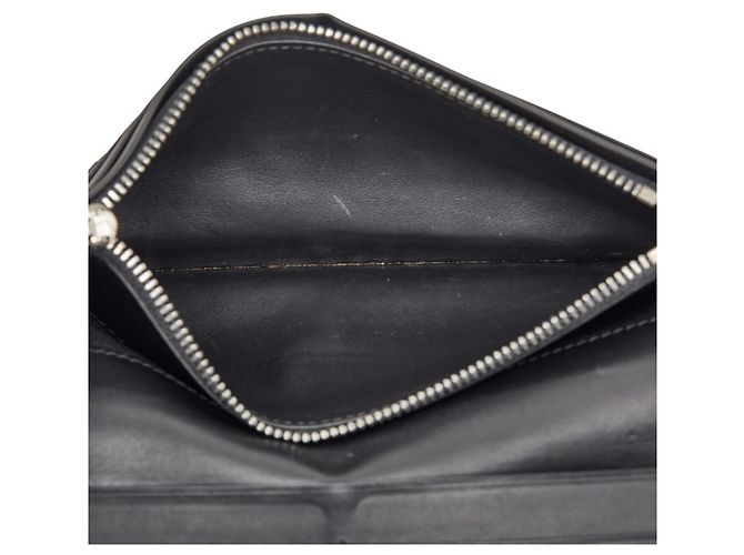 Cartera larga de lino Anagram Loewe Negro - vista 7