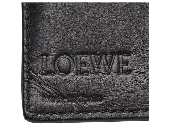 Cartera larga de lino Anagram Loewe Negro - vista 8