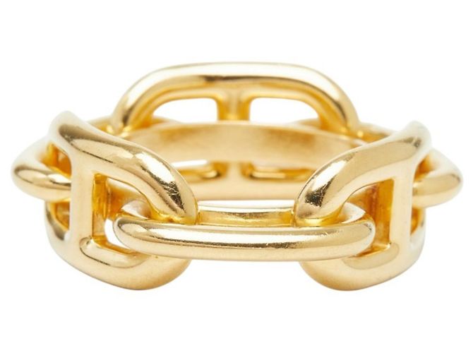 Ring Hermès Anello per foulard Hermes Legato Chaine d'Ancre D'oro - vista 4