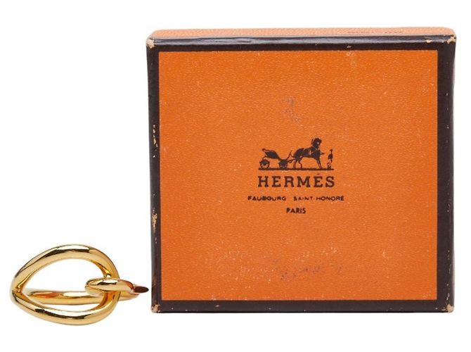 Ring Hermès Anillo para pañuelo Jumbo Hermes en Oro Dorado - vista 6