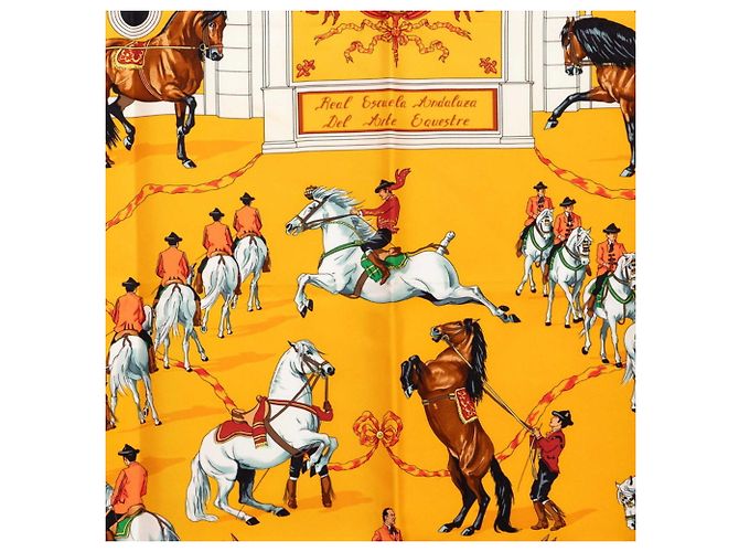 Hermès Sciarpa Hermes Carre 90 Real Escuela Andaluza del Arte Multicolore - vista 2
