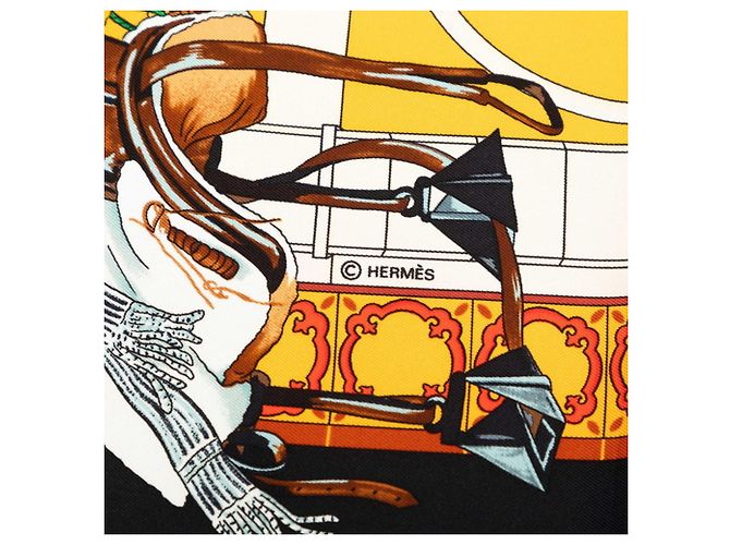 Hermès Sciarpa Hermes Carre 90 Real Escuela Andaluza del Arte Multicolore - vista 7