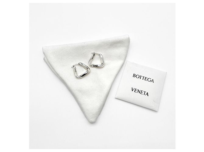 Orecchini a cerchio Triangle Twist Essential Bottega Veneta Argento - vista 8