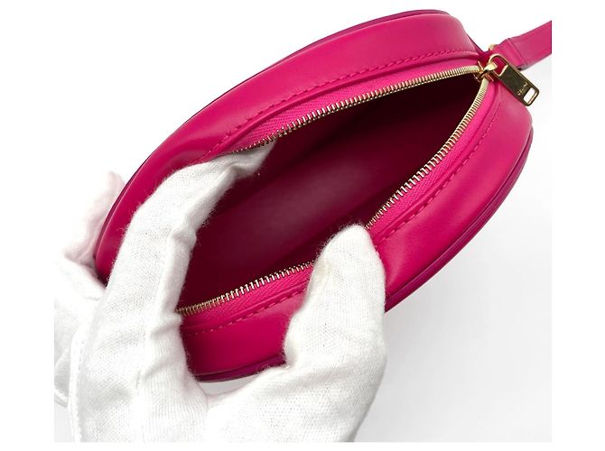 Céline Borsa a Spalla Celine Oval Purse Cuile Triomphe Rosa - vista 5