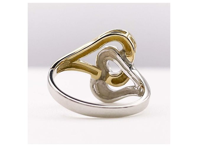 Tiffany & Co. Double Open Heart Ring Silber Golden - Ansicht 2