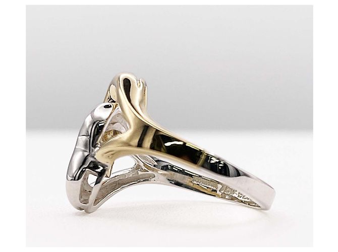 Tiffany & Co. Double Open Heart Ring Silber Golden - Ansicht 3