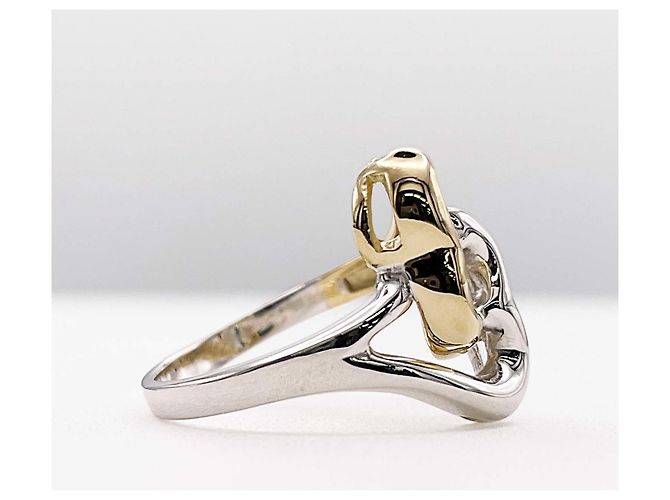 Tiffany & Co. Double Open Heart Ring Silber Golden - Ansicht 4