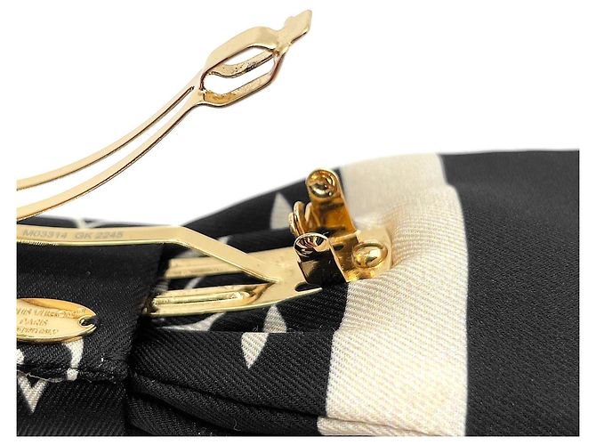 Barrette Monogram Bicolore Louis Vuitton Nero Beige - vista 10