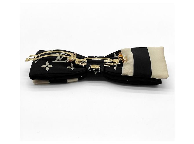 Barrette Monogram Bicolore Louis Vuitton Nero Beige - vista 11