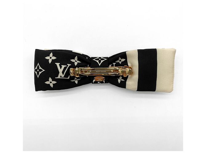 Barrette Monogram Bicolore Louis Vuitton Nero Beige - vista 4