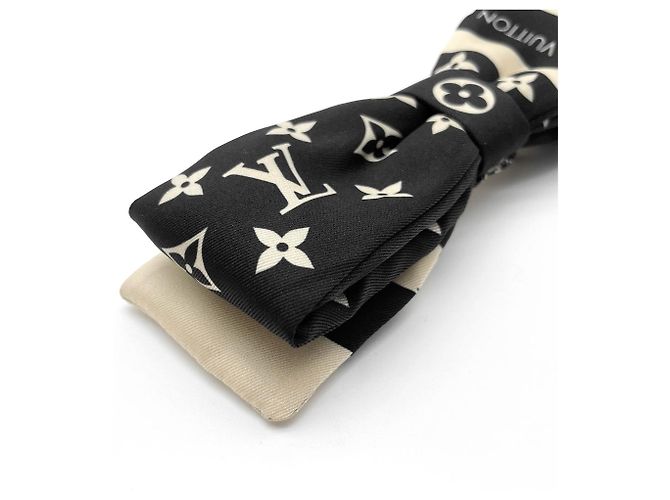 Barrette Monogram Bicolore Louis Vuitton Nero Beige - vista 5