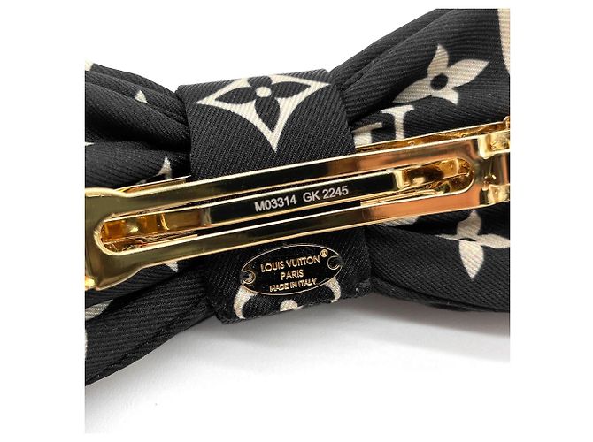 Barrette Monogram Bicolore Louis Vuitton Nero Beige - vista 9