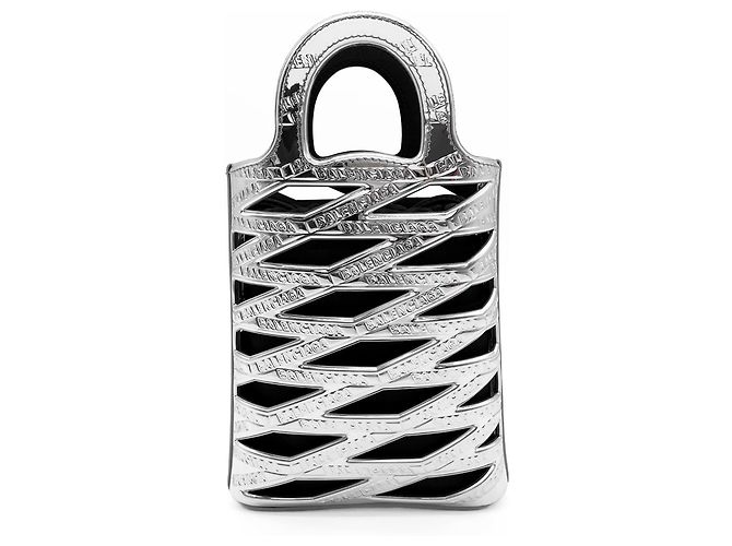 Everyday Borsa a tracolla per telefono Balenciaga Neo Argento - vista 2