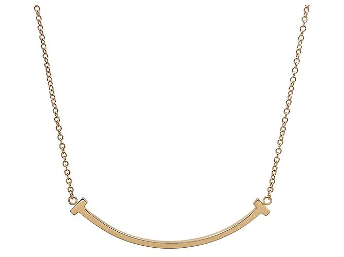 Pendente collana Tiffany T Smile Small Tiffany & Co. in oro rosa K18PG D'oro - vista 3
