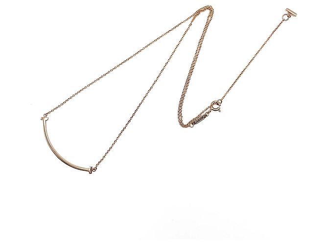 Pendente collana Tiffany T Smile Small Tiffany & Co. in oro rosa K18PG D'oro - vista 4