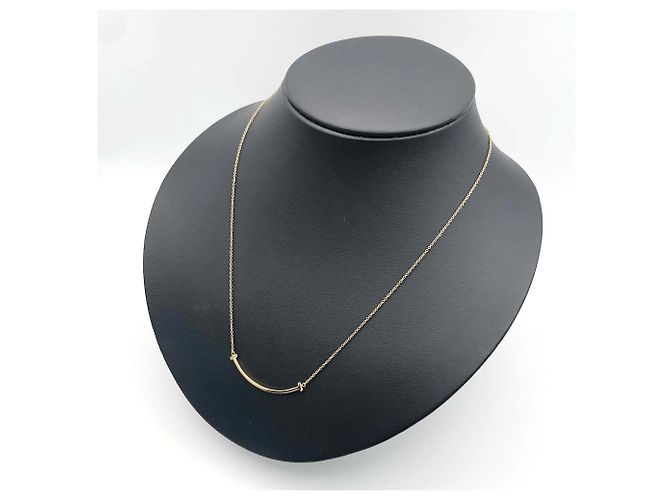 Pendente collana Tiffany T Smile Small Tiffany & Co. in oro rosa K18PG D'oro - vista 7