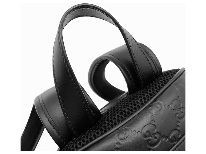 Zaino Gucci GG in pelle nera Nero - vista 12