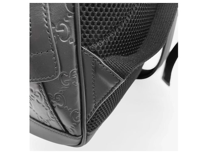 Zaino Gucci GG in pelle nera Nero - vista 15