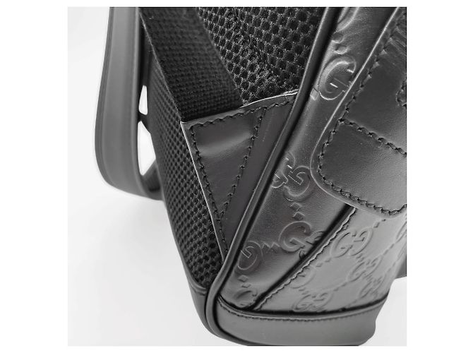 Zaino Gucci GG in pelle nera Nero - vista 16