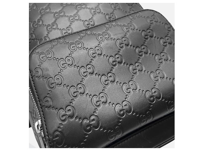 Zaino Gucci GG in pelle nera Nero - vista 17