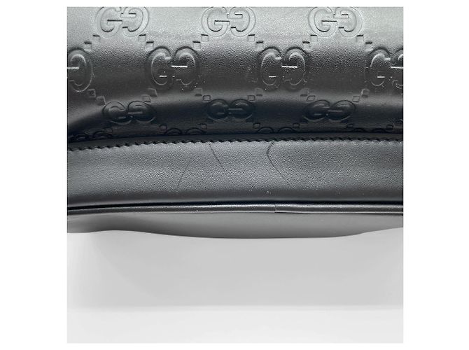 Zaino Gucci GG in pelle nera Nero - vista 18