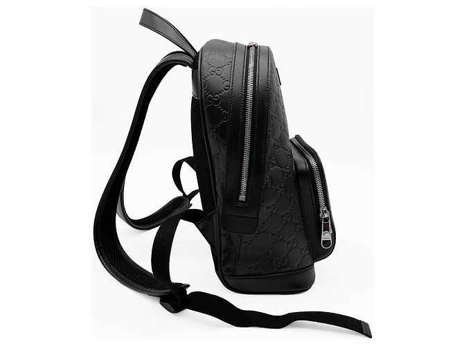 Zaino Gucci GG in pelle nera Nero - vista 4