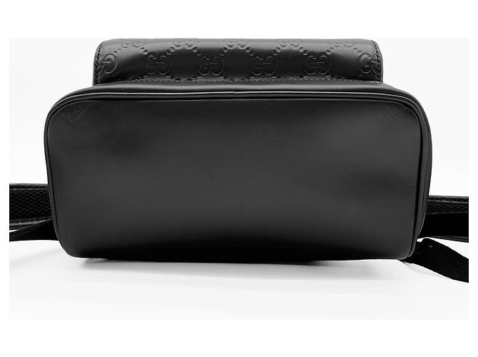 Zaino Gucci GG in pelle nera Nero - vista 5