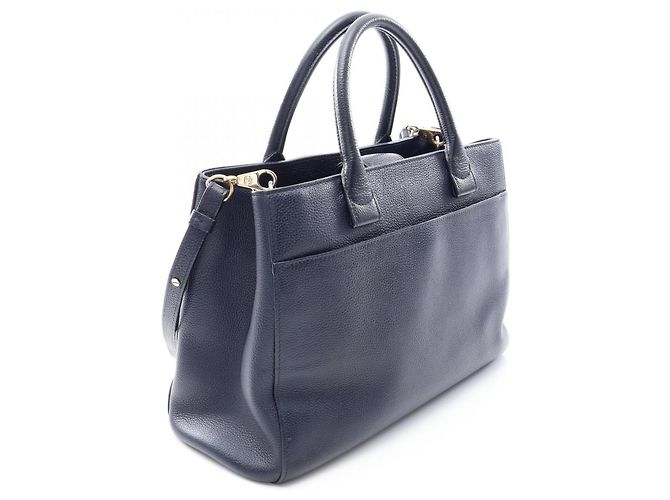 Borsa Tote Chanel Neo Executive Blu navy - vista 2