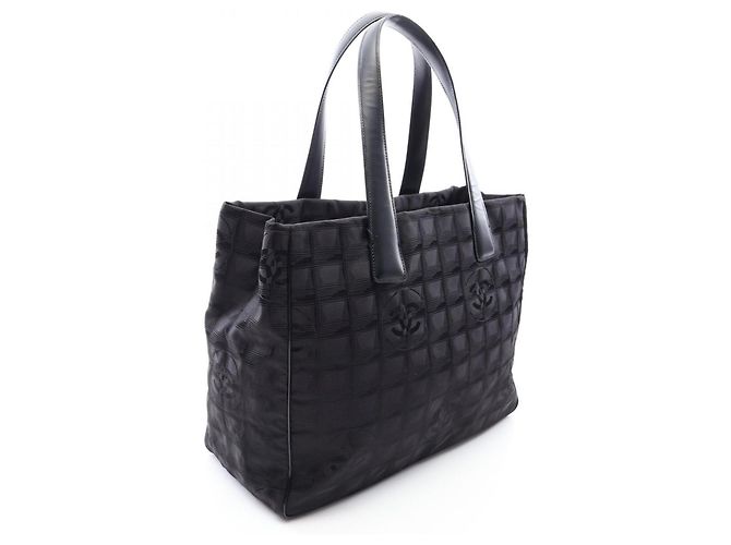 Borsa Tote Chanel New Travel Line MM Nero - vista 2