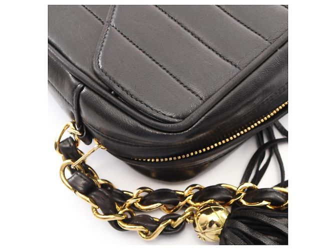 Borsa Chanel Mademoiselle Tassel Black Nero - vista 8