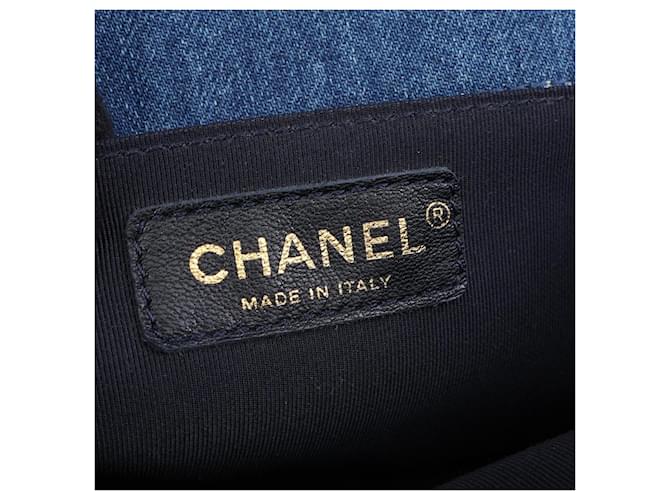 Chanel Boy Patchwork Schultertasche Blau - Ansicht 4