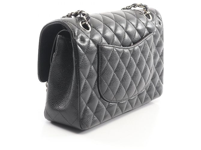 Borsa a tracolla Chanel Matelassé Double Flap Nero - vista 2