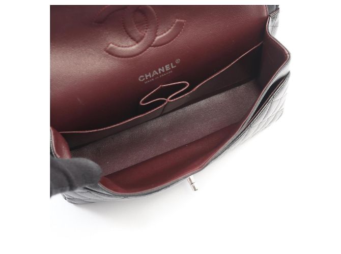 Borsa a tracolla Chanel Matelassé Double Flap Nero - vista 3