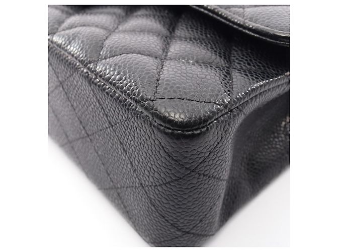 Borsa a Spalla Chanel Matelassé Double Flap Nero - vista 10