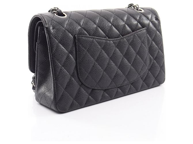 Borsa a Spalla Chanel Matelassé Double Flap Nero - vista 2