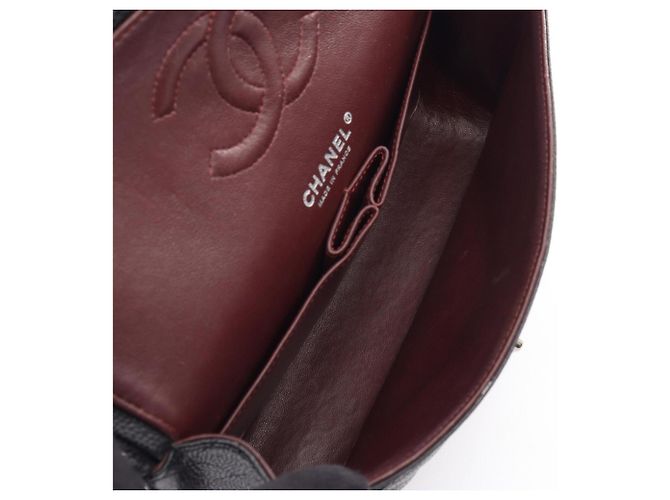 Borsa a Spalla Chanel Matelassé Double Flap Nero - vista 3