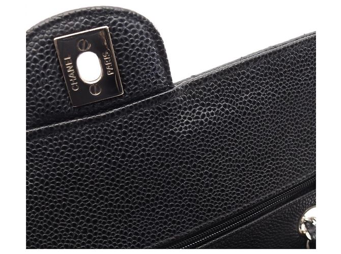 Borsa a Spalla Chanel Matelassé Double Flap Nero - vista 8