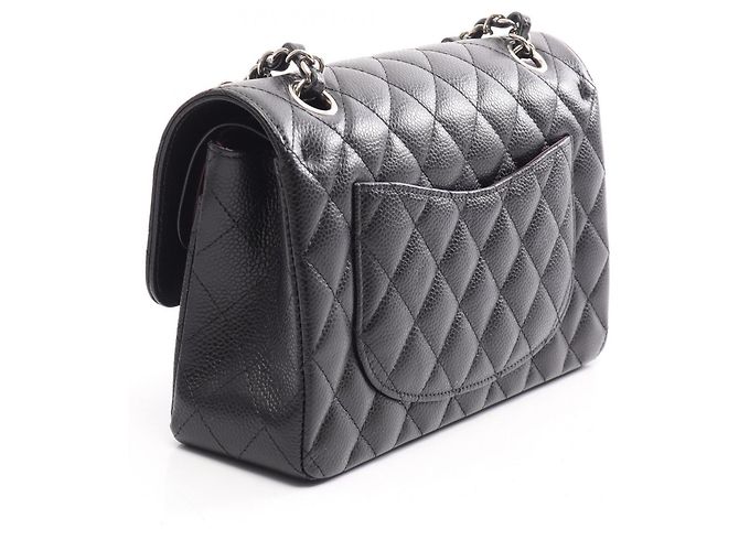Borsa a tracolla Chanel Matelassé Double Flap Nero - vista 2