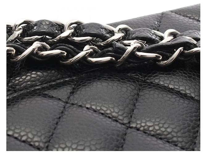 Bolso de hombro Chanel Matelassé Double Flap Negro - vista 7