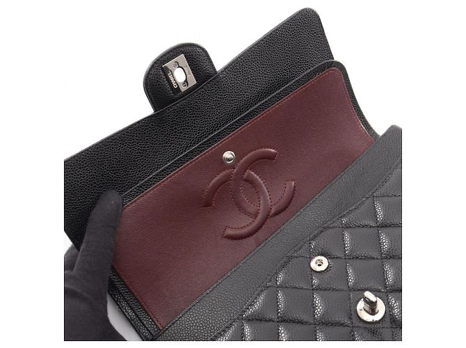 Borsa a tracolla Chanel Matelassé Double Flap Nero - vista 10