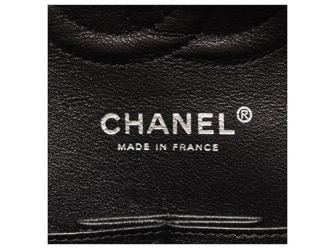 Borsa a tracolla Chanel Matelassé Double Flap in nero - vista 4