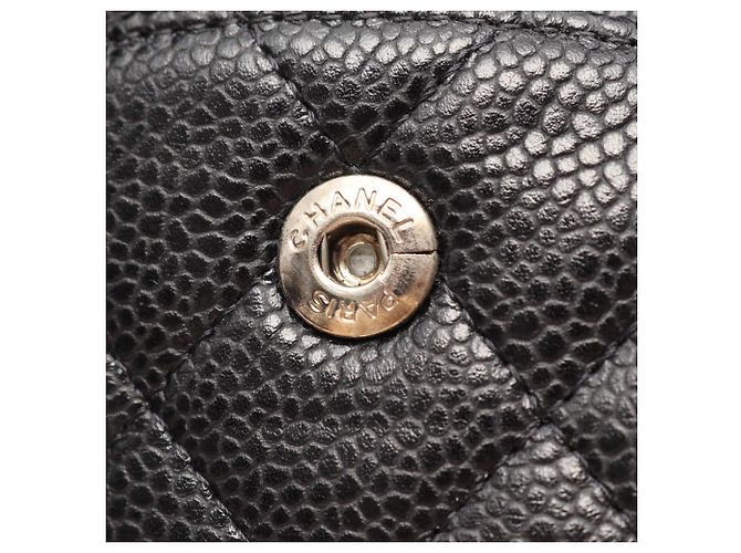 Borsa a tracolla Chanel Matelassé Double Flap in nero - vista 6