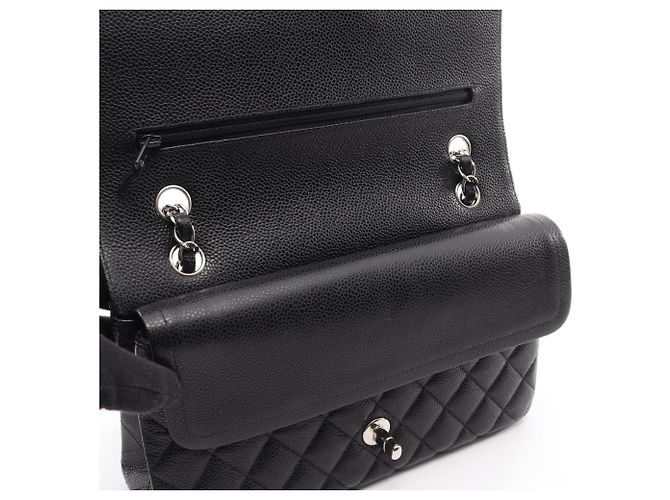 Borsa a Spalla Chanel Matelassé Double Flap Nero - vista 10
