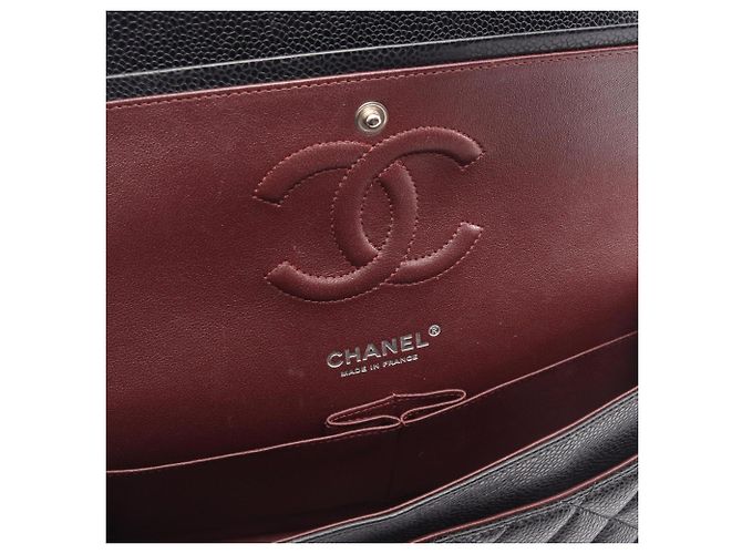 Borsa a Spalla Chanel Matelassé Double Flap Nero - vista 11