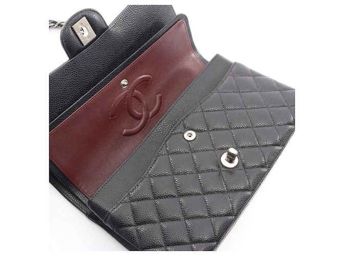 Borsa a Spalla Chanel Matelassé Double Flap Nero - vista 13